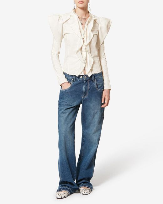 Isabel Marant White Calina Shirt