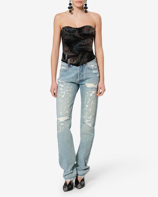 Isabel Marant Black Jiska Top