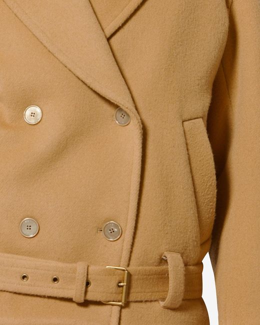 Isabel Marant Natural Warna Coat