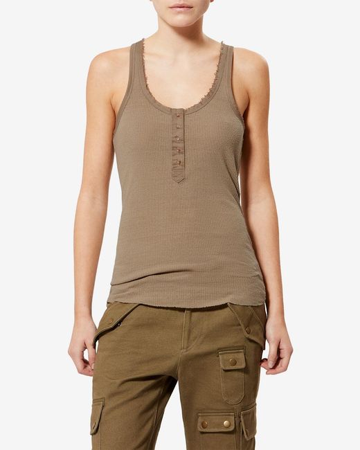 Isabel Marant White Silk T-Shirt Helma