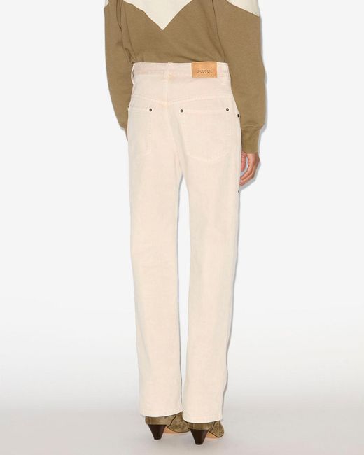 Isabel Marant White Brinley Pants