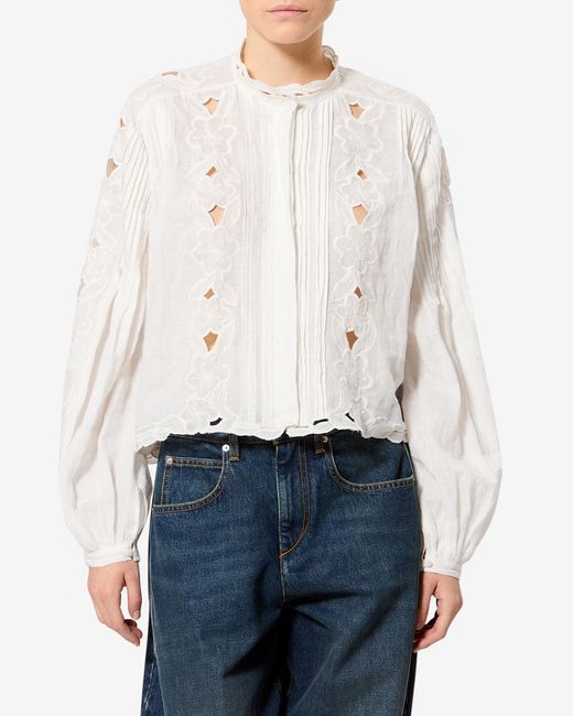 Isabel Marant White Rubra Top