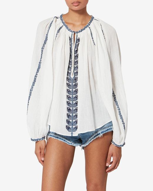 Isabel Marant White Lena Top