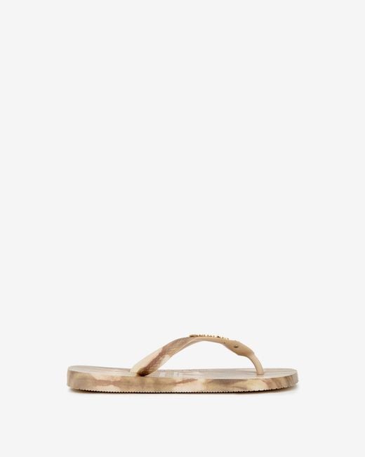Isabel Marant Natural Havaianas Ikat Print Sandals