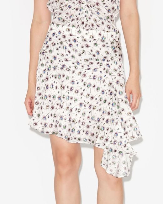 Isabel Marant White Selena Skirt