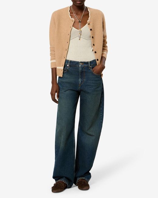 Isabel Marant White Naia Alpaca Cardigan