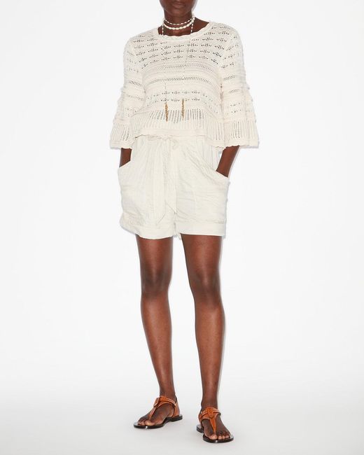 Isabel Marant White Azelia Sweater