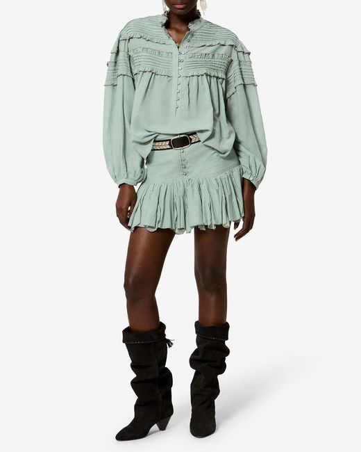 Isabel Marant Green Daneen Skirt