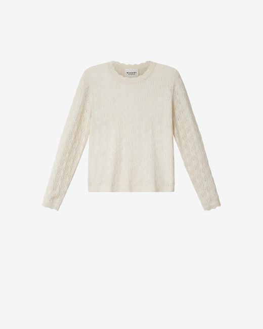 Isabel Marant White Obeline Alpaca Sweater