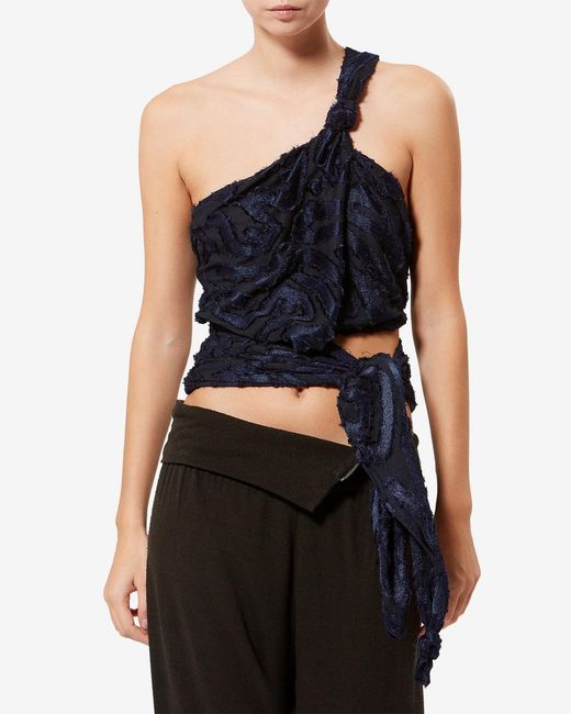 Isabel Marant Blue Leyda Top