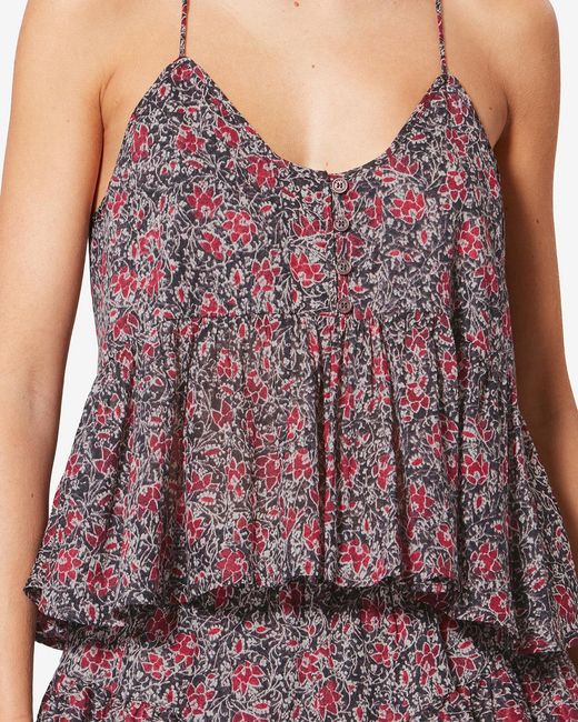 Isabel Marant Purple Lirhetta Top