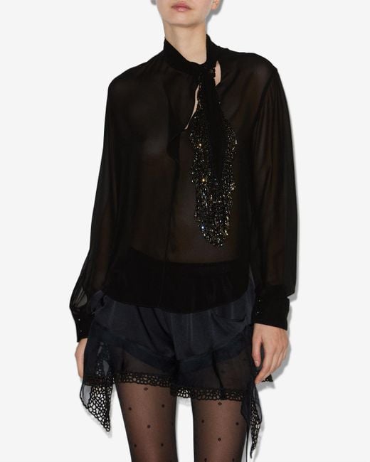 Isabel Marant Black Top Elaura Top