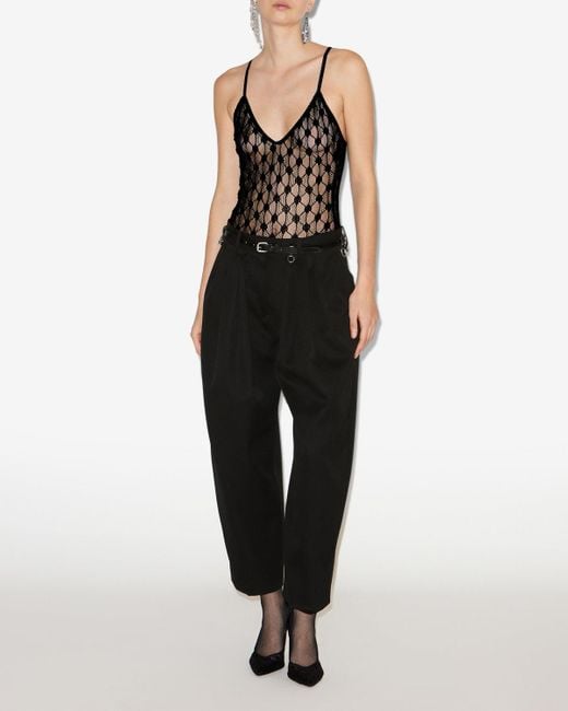 Isabel Marant Black Mildy Bodysuit
