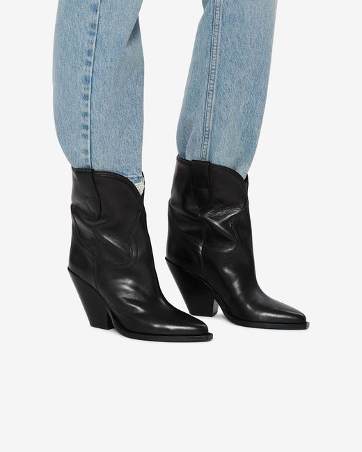 Isabel Marant Black Leyane Ankle Boots