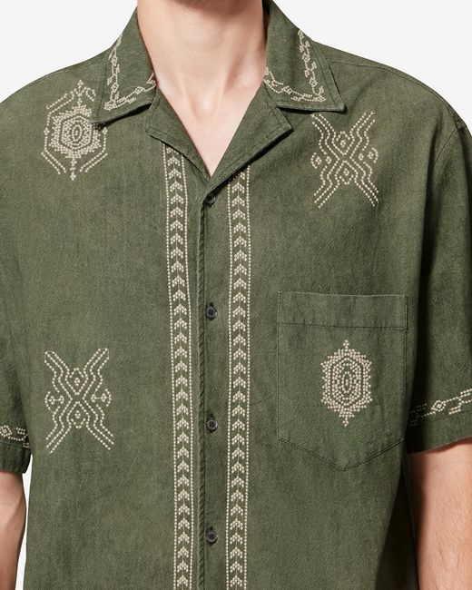 Isabel Marant Green Zekim Shirt for men