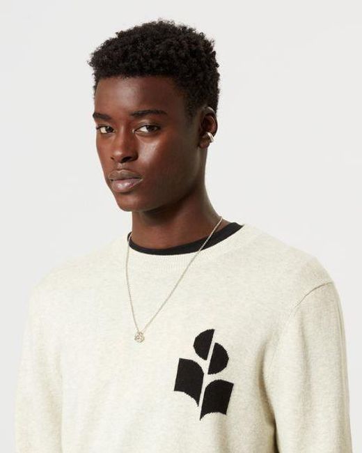 Isabel Marant White Evans Sweater for men