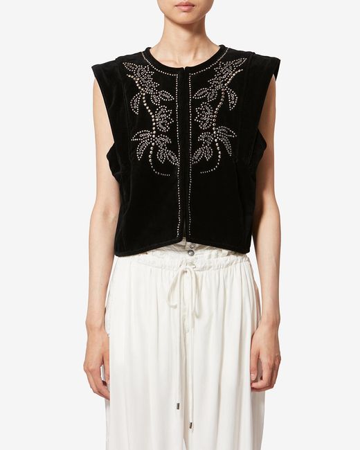 Chaleco Poppy Isabel Marant de color Black