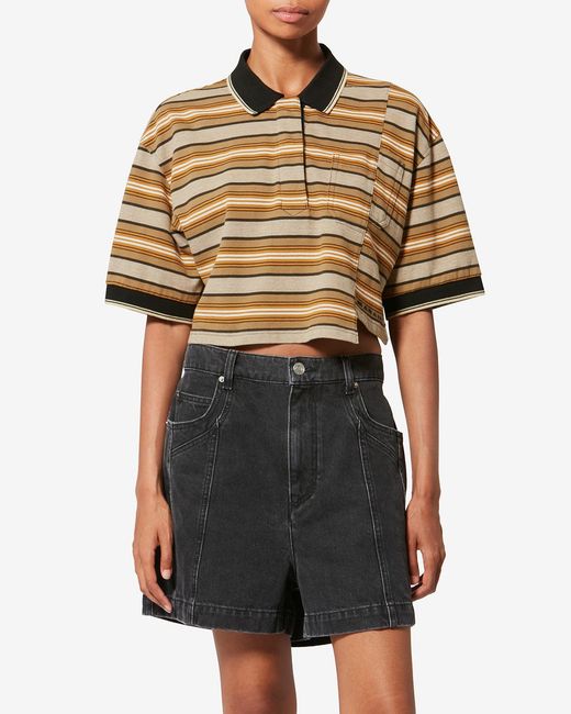 Isabel Marant White Poloshirt Isalyne