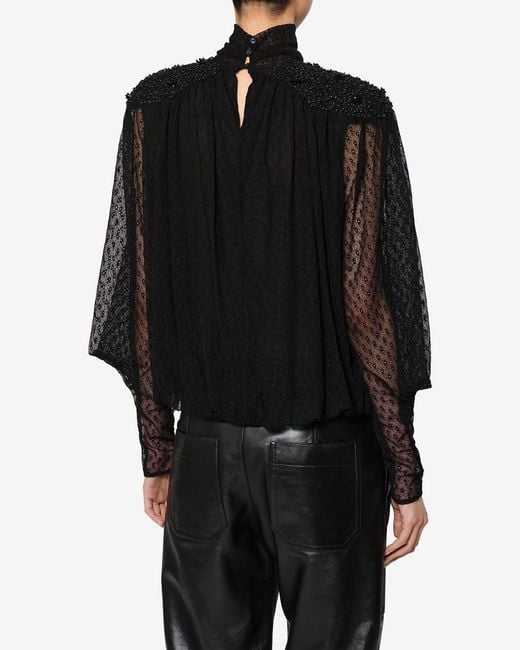 Top Oeste Isabel Marant de color Black