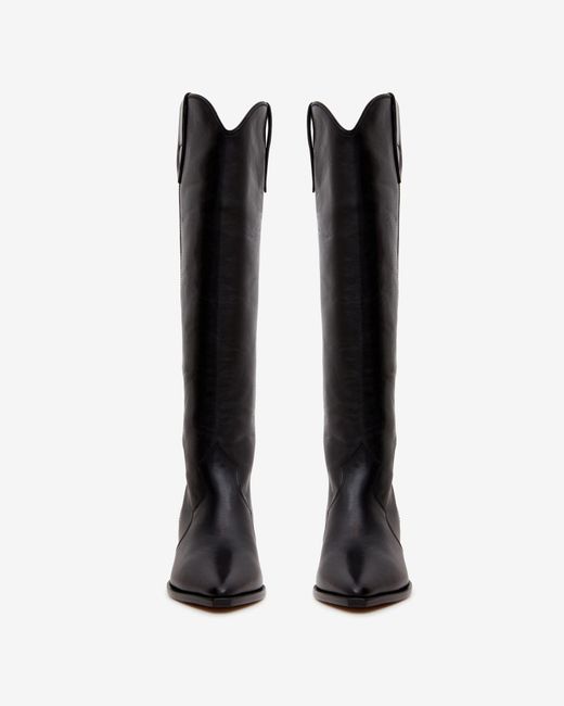 Isabel Marant Black Denvee Suede Leather Boots