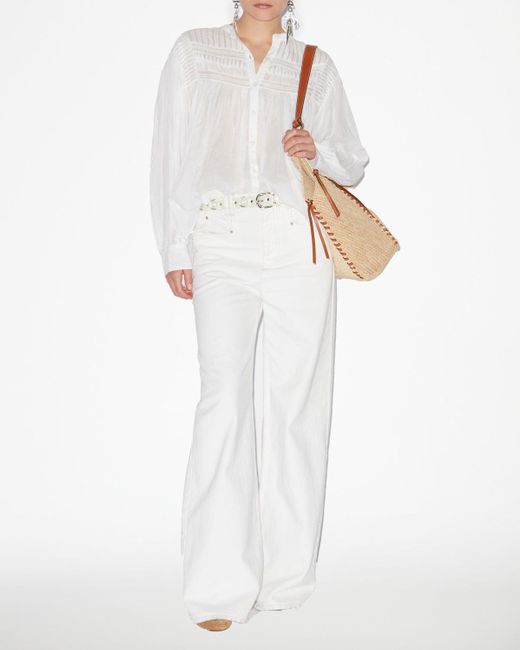 Isabel Marant White Plalia Blouse