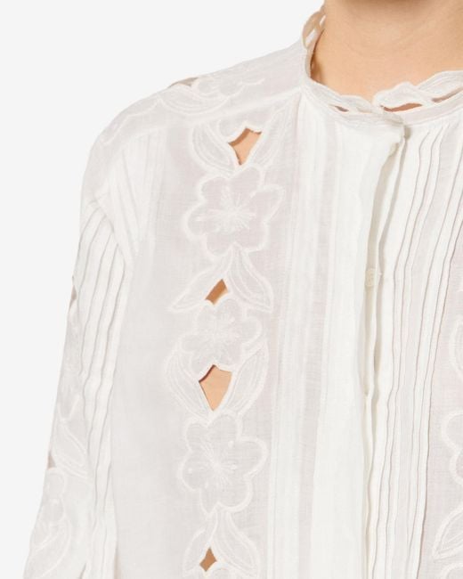 Isabel Marant White Rubra Top