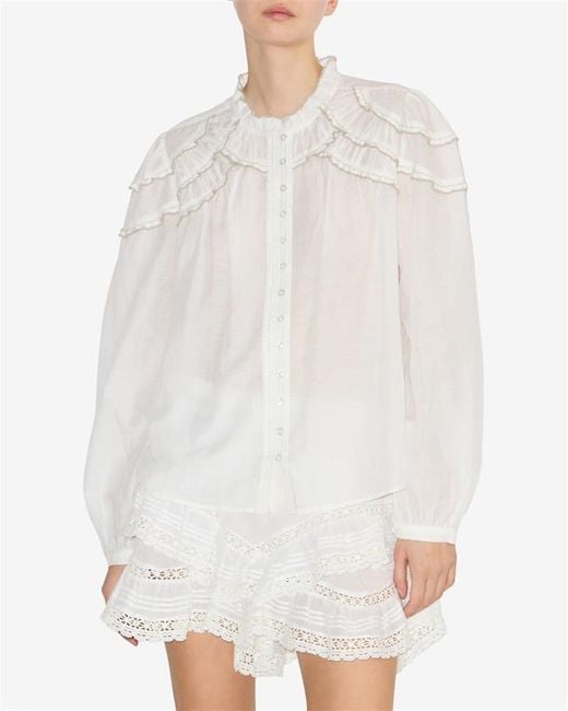 Blusa Christa Isabel Marant de color White