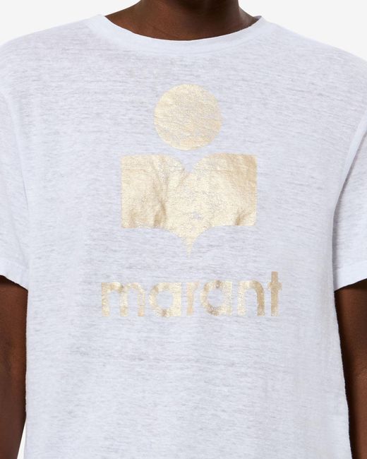 Isabel Marant White Zewel Linen T-Shirt