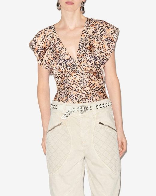 Isabel Marant White Lonea Top
