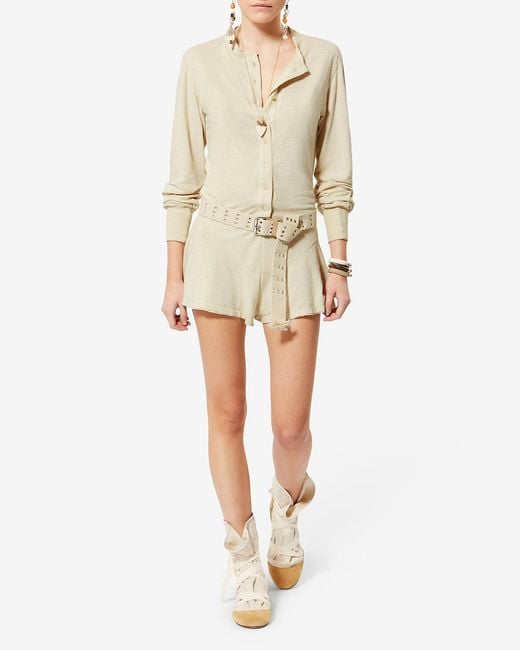 Isabel Marant White Tina Playsuit