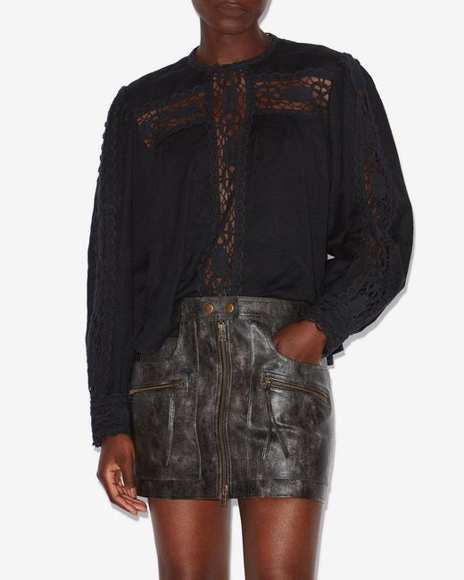 Isabel Marant Black Valmira Blouse