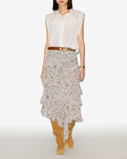 Isabel Marant White Gresia Top