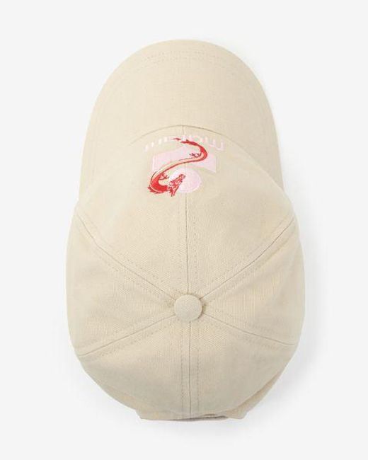 Isabel Marant White Tyron Logo Cap