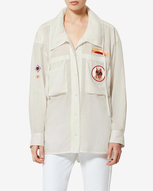 Isabel Marant White Chely Shirt