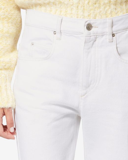 Isabel Marant White Dakota Pants