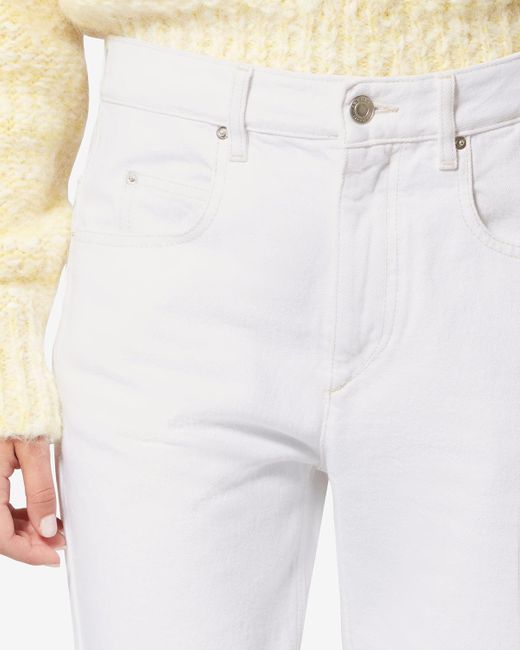 Isabel Marant White Dakota Pants