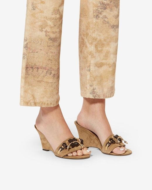Isabel Marant Gray Anee Sandals
