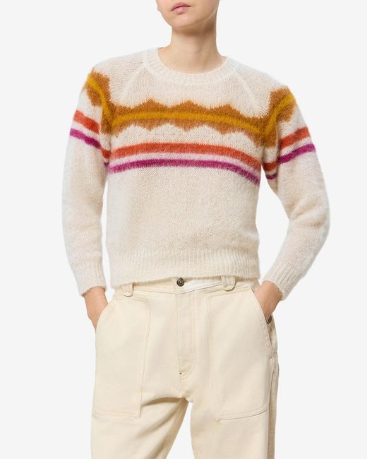 Isabel Marant White Monette Mohair Sweater