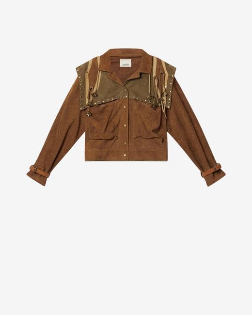 Isabel Marant Brown Kayae Leather Jacket