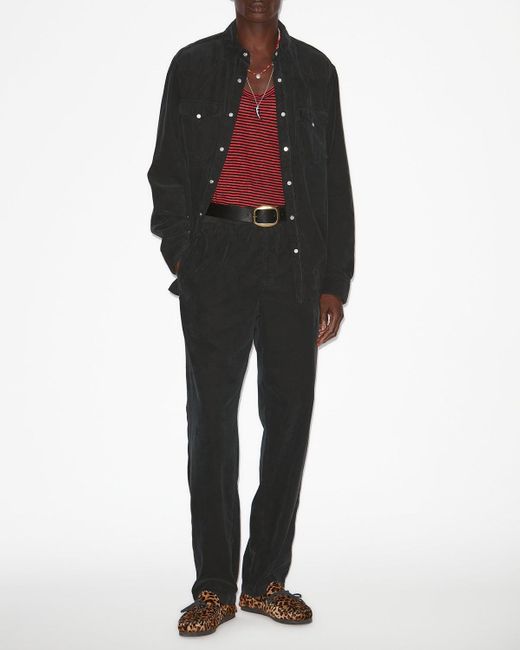 Camicia Vasco di Isabel Marant in Black da Uomo