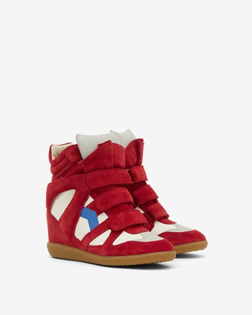 Isabel Marant Red Bekett Sneakers