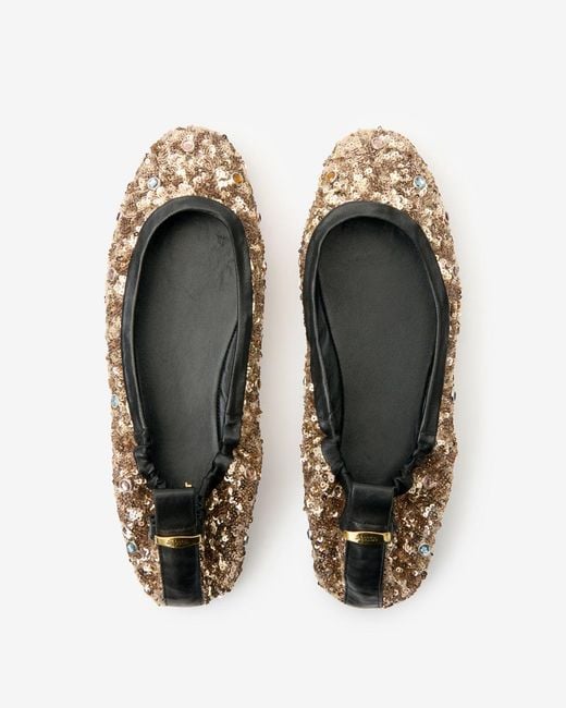 Isabel Marant Black Belna Ballerinas