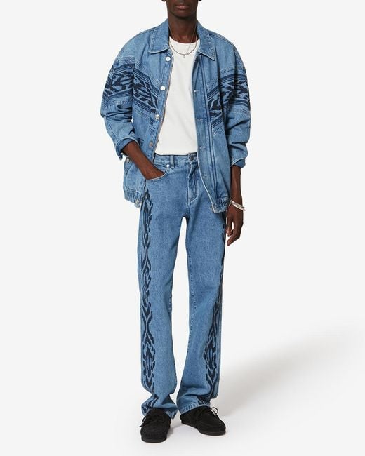 Isabel Marant Blue Julian Jacket for men