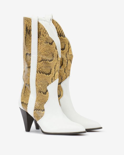 Isabel Marant White Witney Low Boots