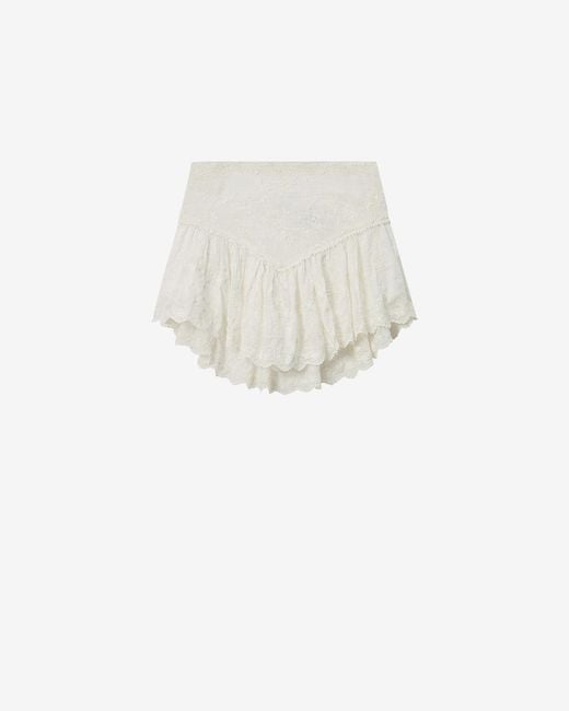 Isabel Marant White Zoelia Shorts