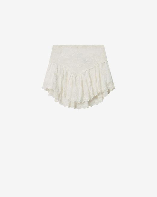 Isabel Marant White Zoelia Shorts