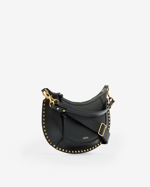 Isabel Marant Black Naoko Grained Leather Shoulder Bag
