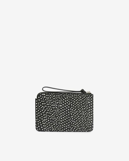 Isabel Marant Black Oskan Polka Flat Pouch