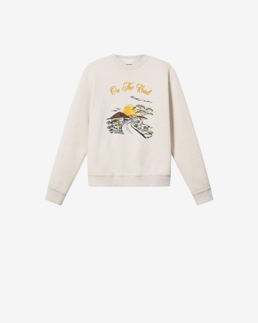 Isabel Marant White Mikoy Sweatshirt for men