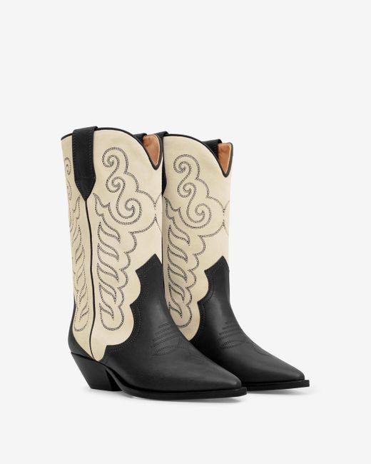 Isabel Marant White Duerto Cowboy Boots